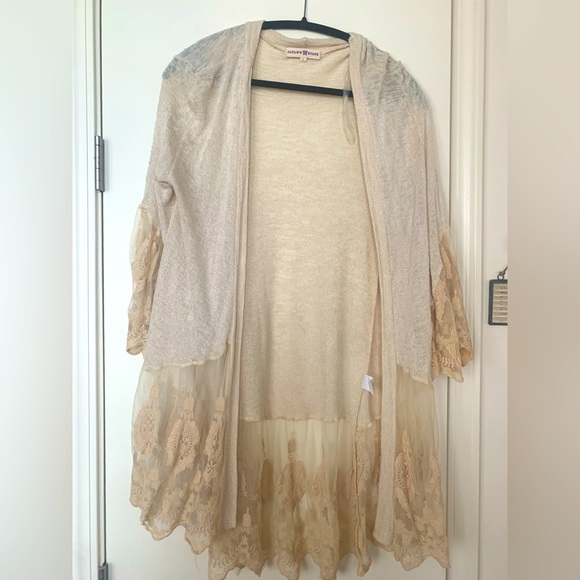 Lace Detail Cardigan - Picture 1 of 3